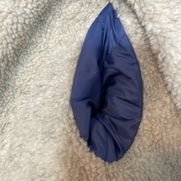 Cabelas Jacket Womens Medium Blue Sherpa Berber Fleece Southwestern Aztec Heavy - Picture 9 of 10